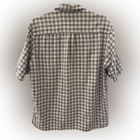 Lyle & Scot Scotland Men’s Linen/Cotton Blend Short Sleeve Shirt Size Large - Picture 2 of 6